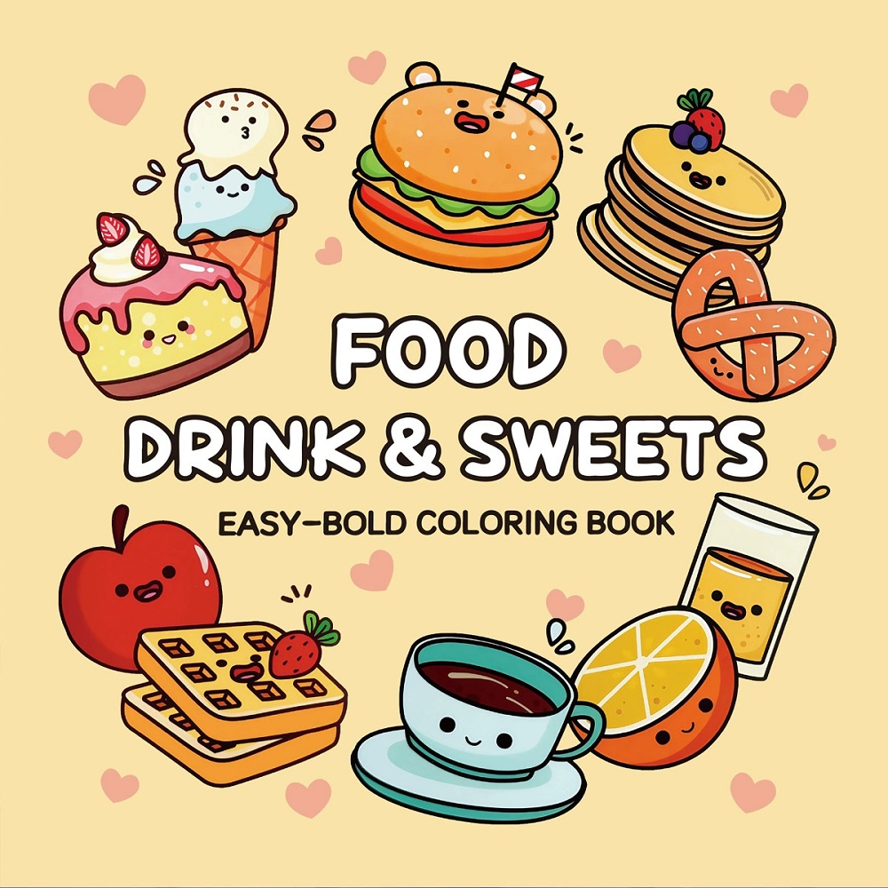 Livre de coloriage pour adulte - Food Snacks Coloring Book avis et prix