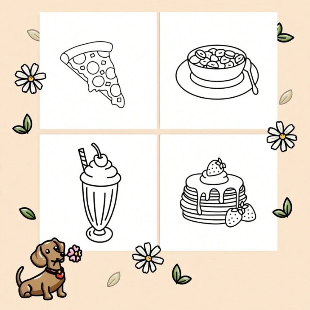 Livre de coloriage sur les ali - Food Snacks Coloring Book avis et prix